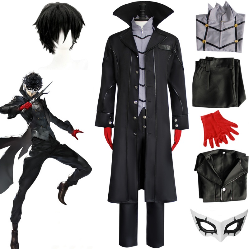 Black Face Mask Pack - Anime Persona 5 Joker Cosplay z