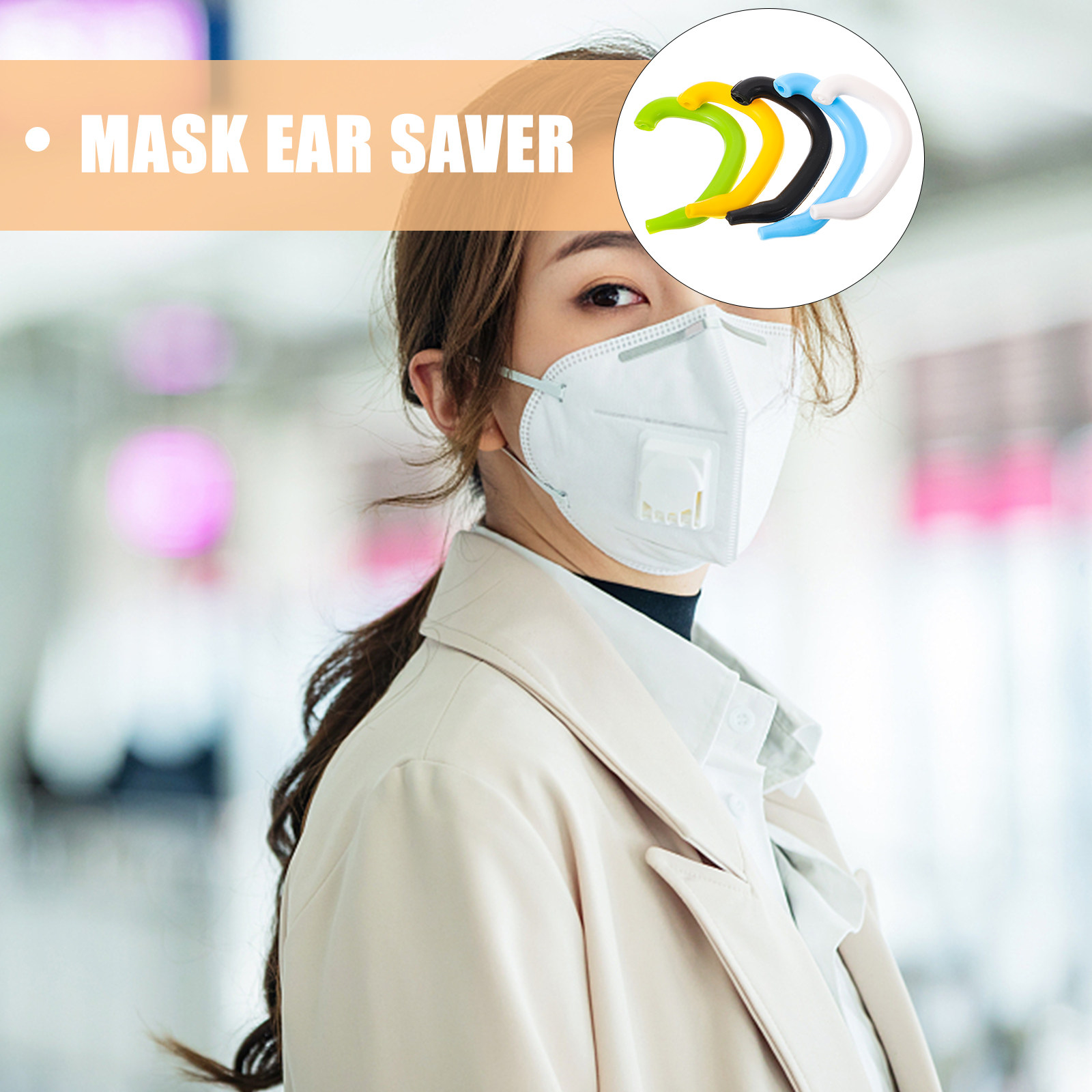 Disposable Surgical Mask - 5 szt. Premium Silikonowe Nakładki Ochronne