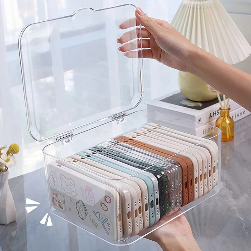Face Mask Storage Box - Akrylowy kosz do przechowywania drobiazgów maska