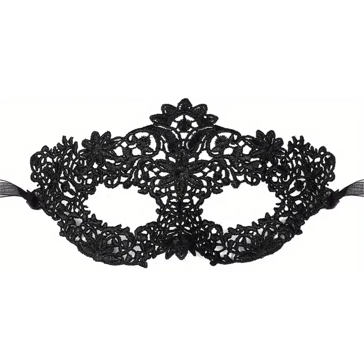 Black Face Mask Pack - 2 szt. Elegancka czarna koronkowa maska