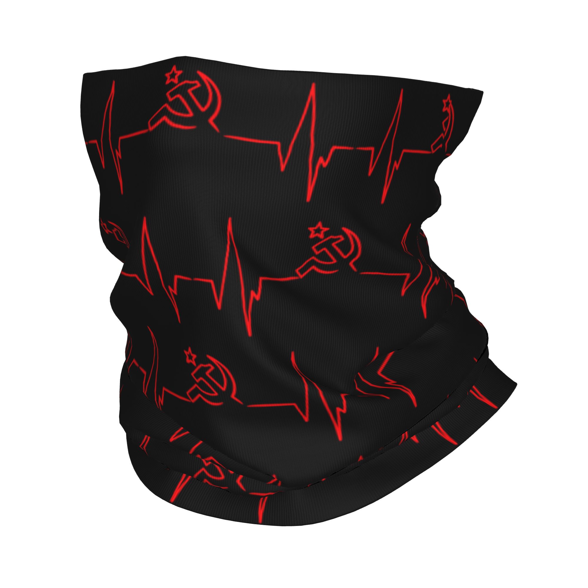 Neck Gaiter Face Cover - Chusta na szyję z motywem serca,
