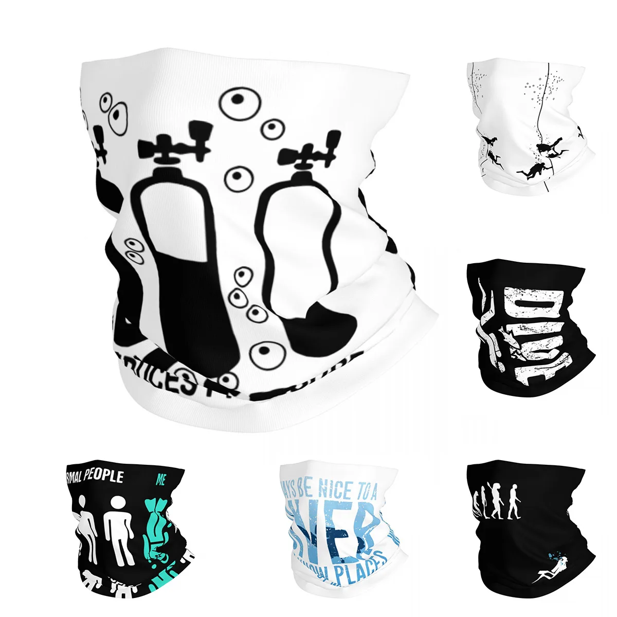 Sports Mask Breathable - Nowa Chusta do Nurkowania z Nadrukiem,