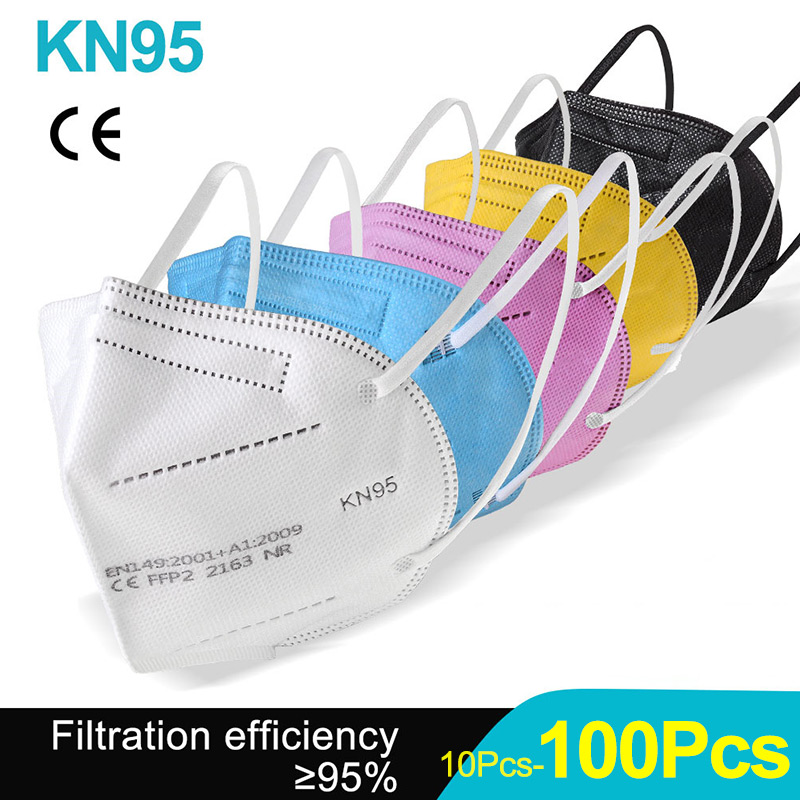 Kn95 Respirator Mask - 10-100 sztuk maski FFP2 KN95 Mascarillas