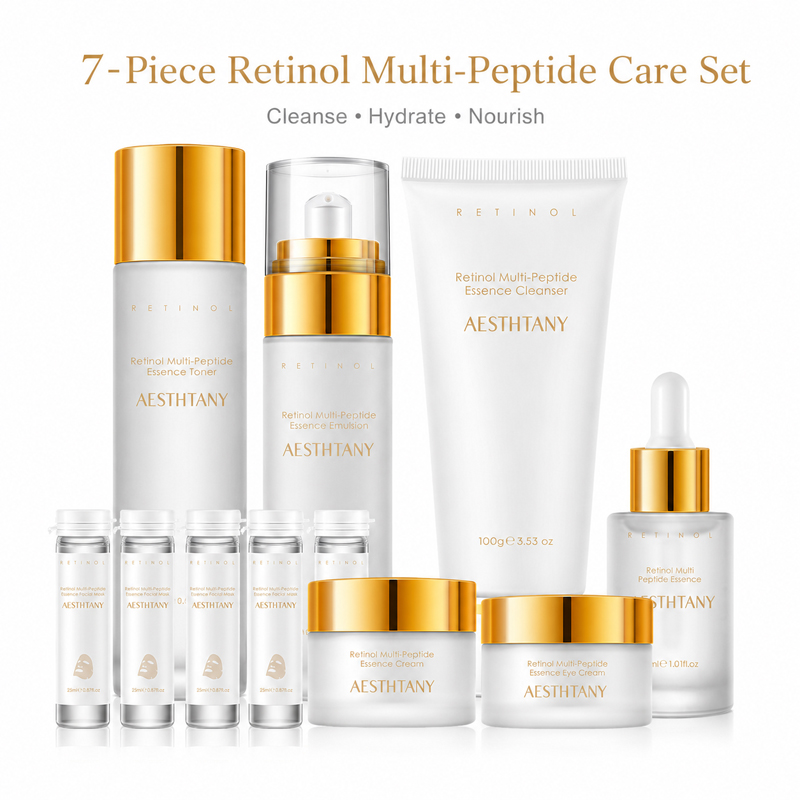 Face Mask Storage Box - 7-częściowy zestaw do pielęgnacji skóry z
