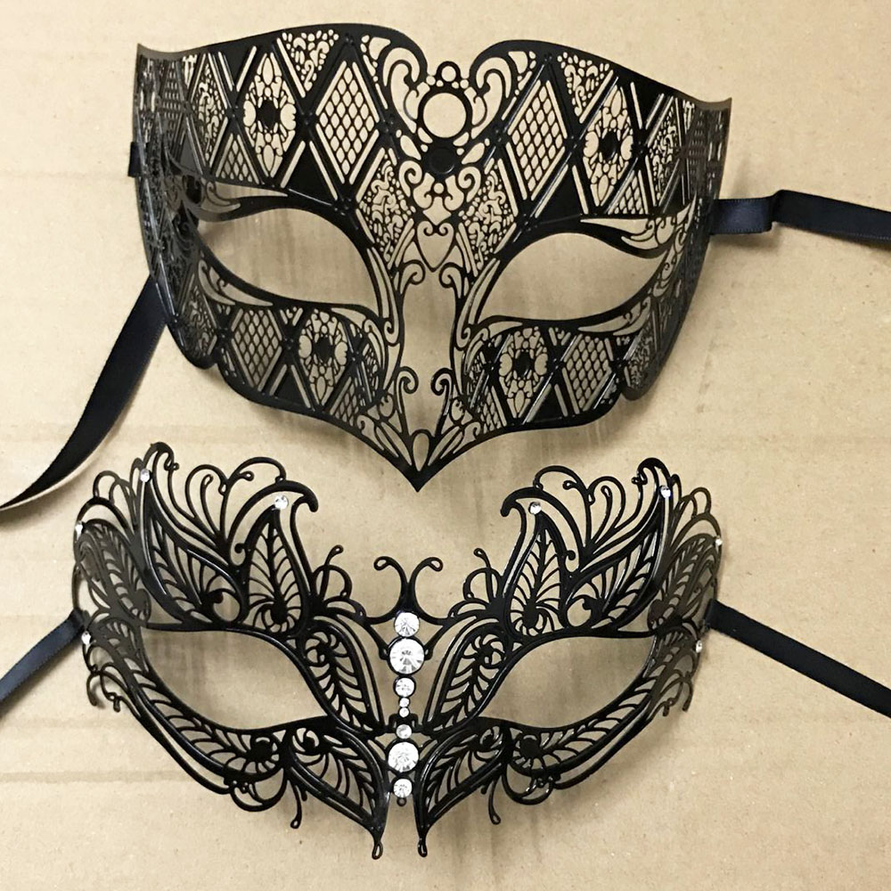 Black Face Mask Pack - Luksusowe srebrne mężczyźni kobiety kochankowie para