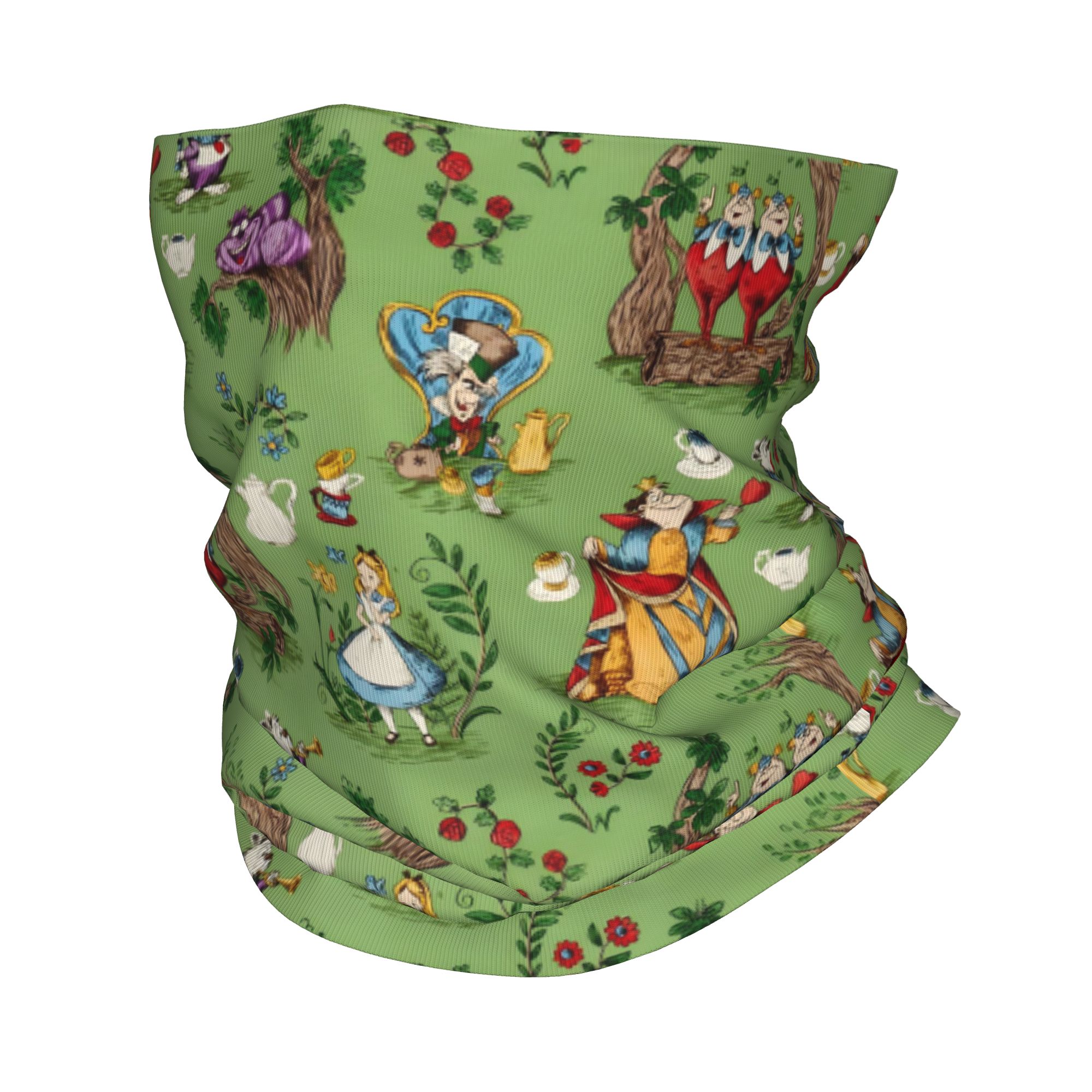 Neck Gaiter Face Cover - Personalizowana bandana A-Alice in W-Wonderland, ocieplacz