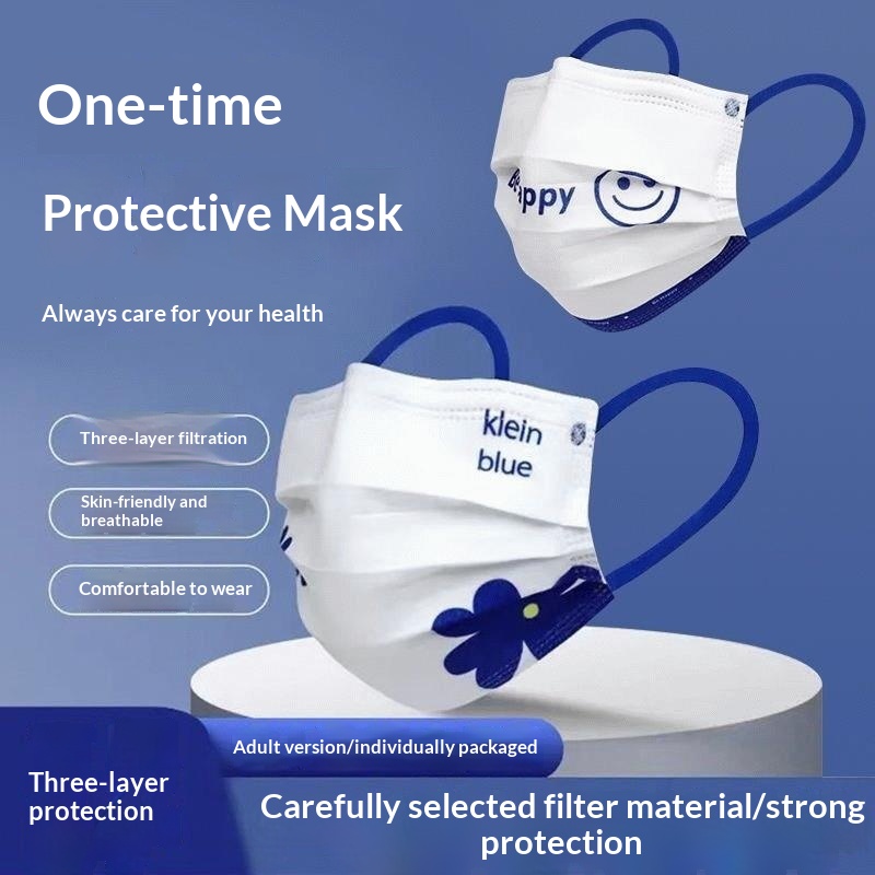 Disposable Mask Blue - Maska ochronna jednorazowa w kolorze niebieskim