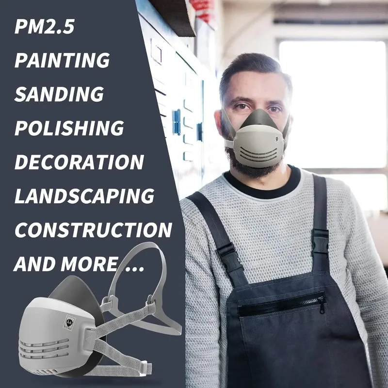 Dust Mask Construction - Maska przeciwpyłowa + 20 szt. Filtr