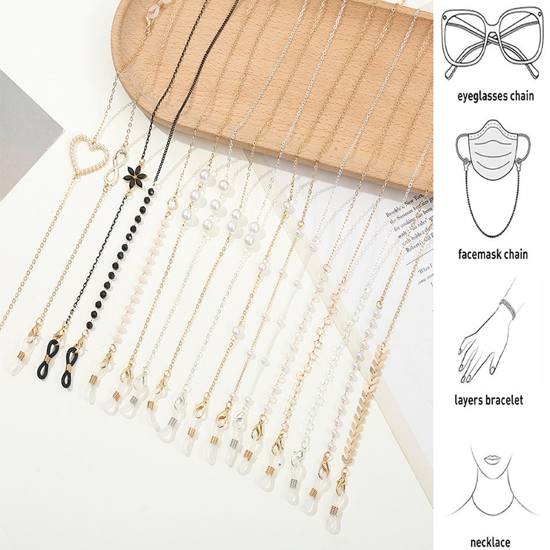 Mask Chain Holder - 2022 modne okulary łańcuch dla kobiet