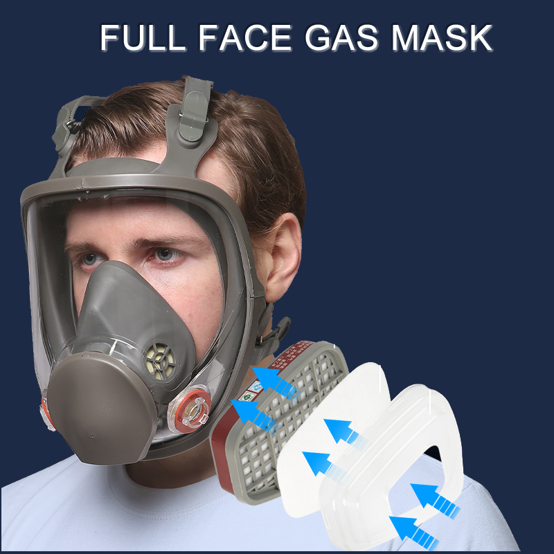 Dust Mask Construction - 6800 pełnotwarzowy respirator gazowy z podwójnym