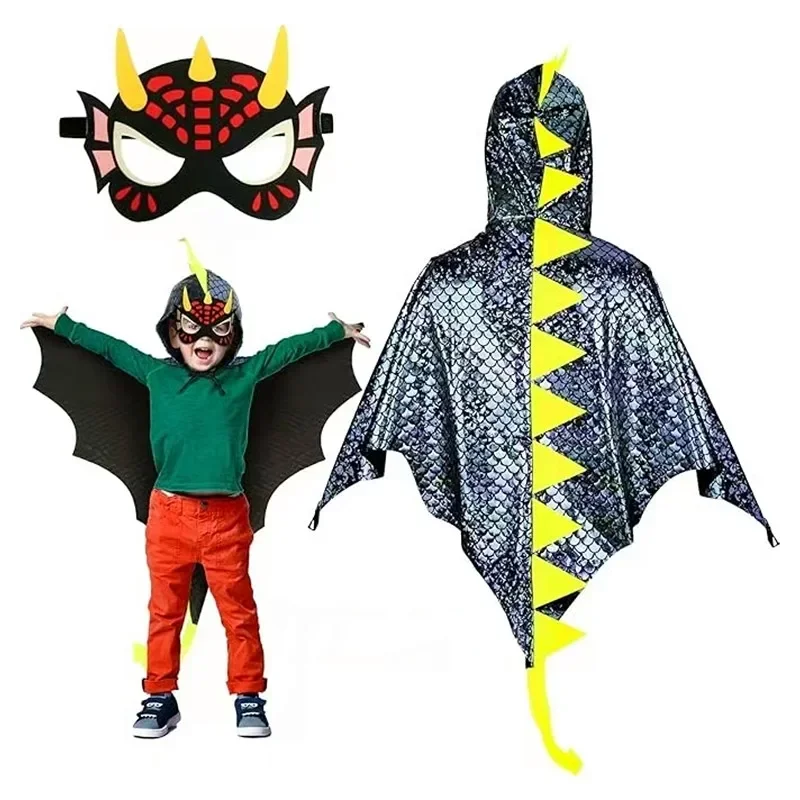 Dziecięcy zielony strój dinoza – Kids Face Mask recenzja i cena