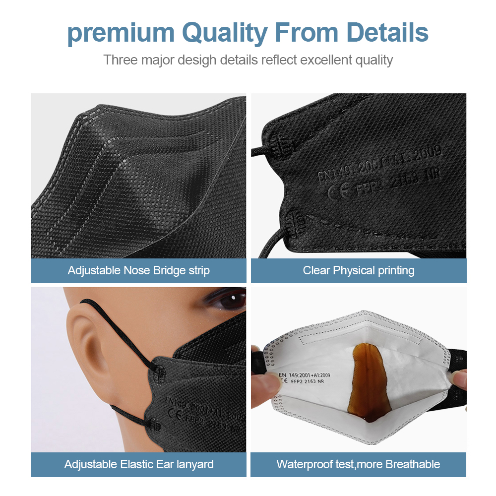 Maska KN95 FFP2 dla dorosłych  – Disposable Surgical Mask recenzja i cena