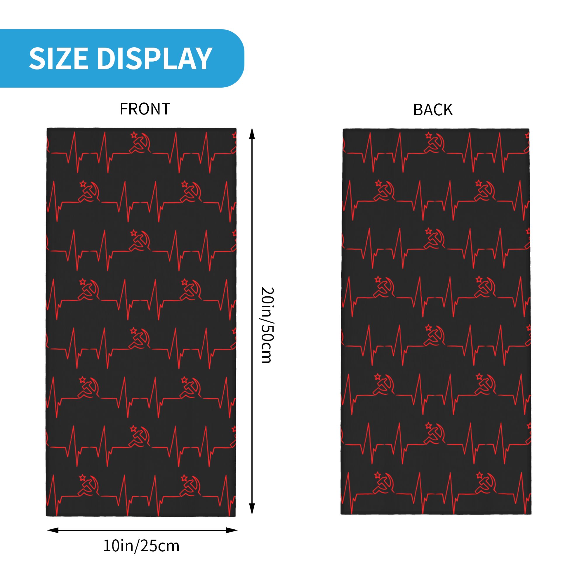Chusta na szyję z motywem serc – Neck Gaiter Face Cover recenzja i cena