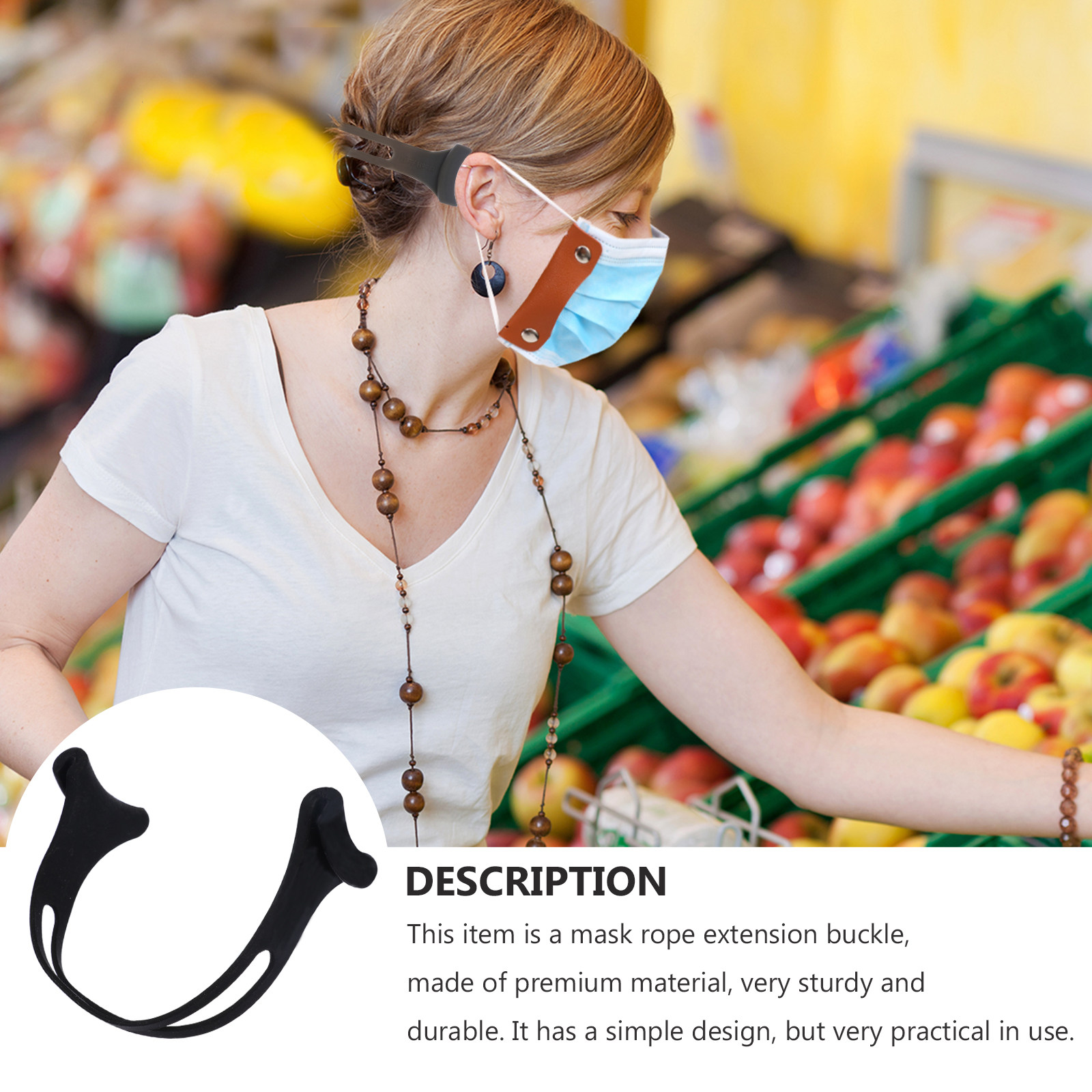 3 szt. Profesjonalne silikonow – Mask Ear Saver Strap recenzja i cena