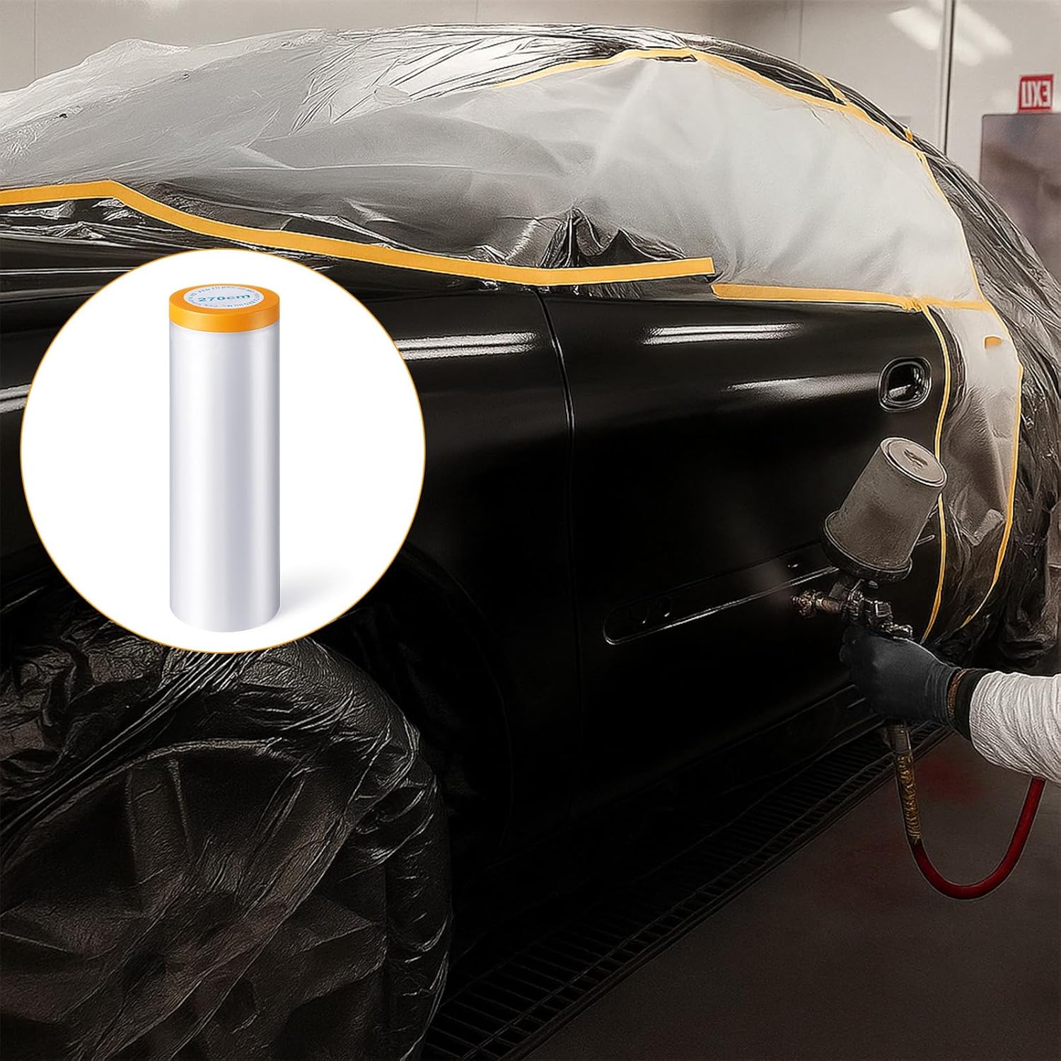 Folia ochronna z taśmą, pyłosz – Dust Mask Construction recenzja i cena