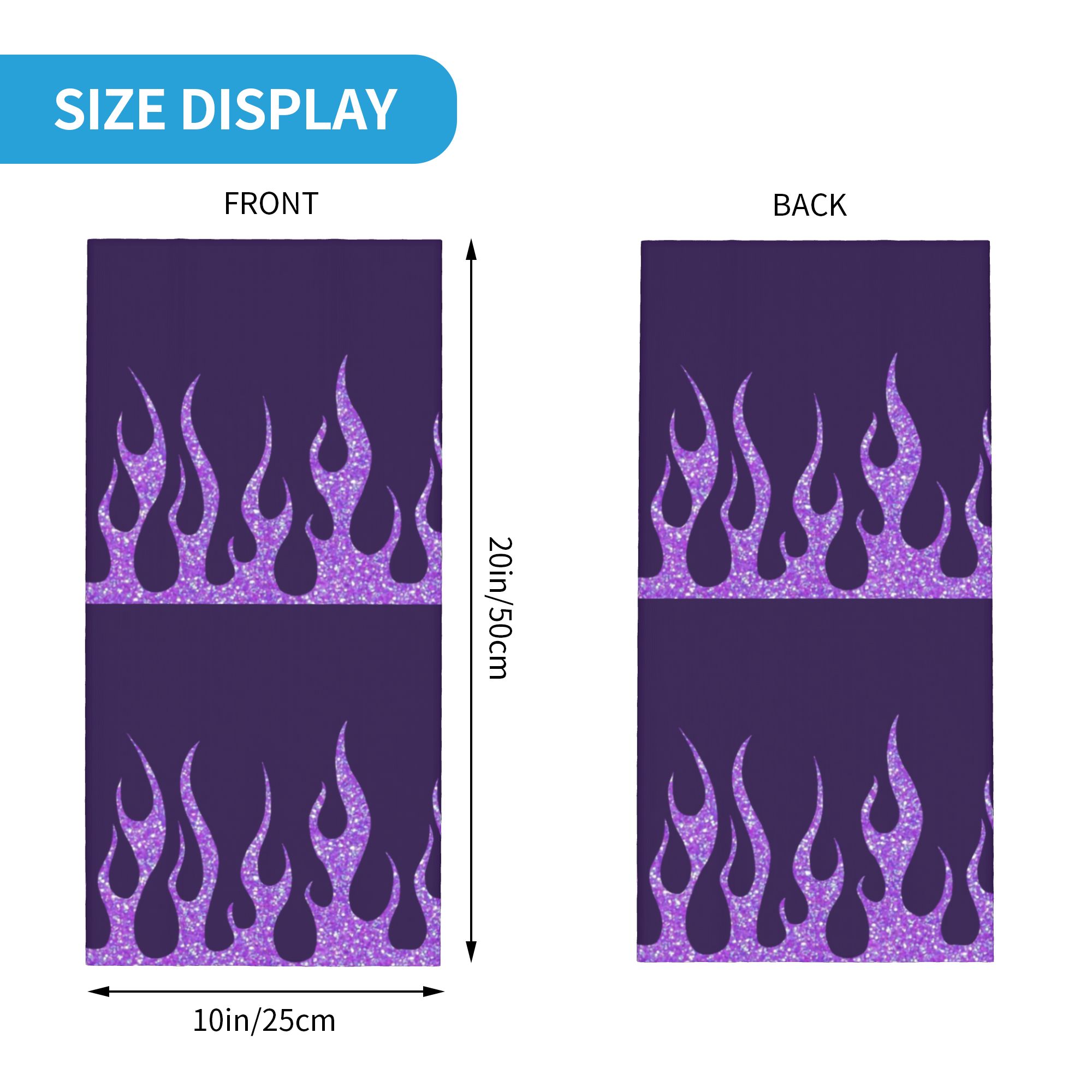 Fioletowa Bandana z Brokatem i – Neck Gaiter Face Cover recenzja i cena