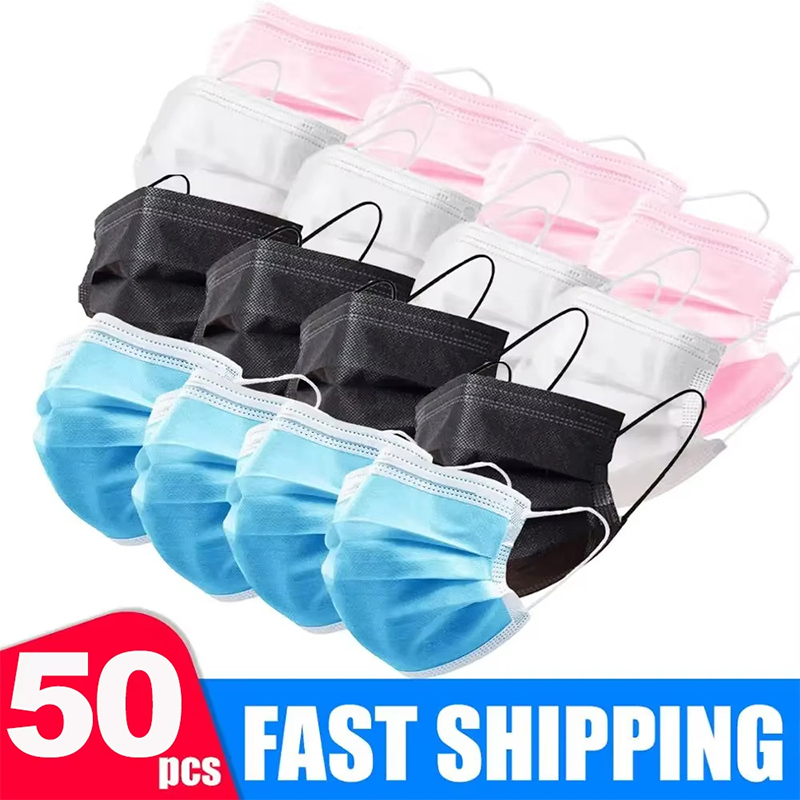 50 szt. Unisexowych 3-warstwow – Disposable Mask Blue recenzja i cena