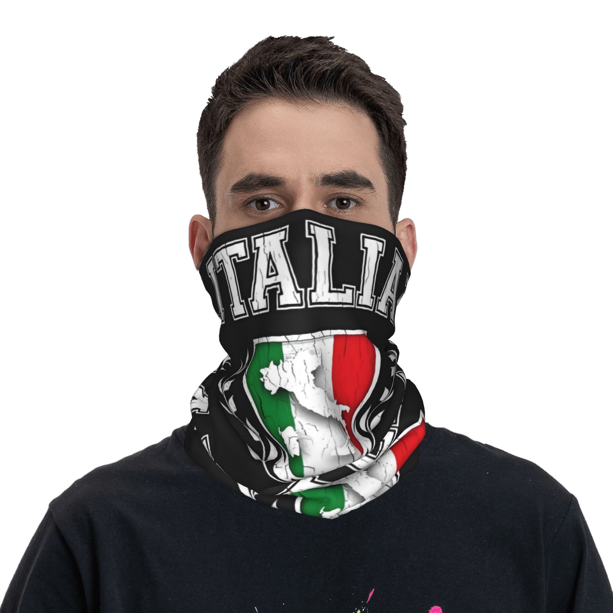Chusta bandana z flagą Włoch,  – Neck Gaiter Face Cover recenzja i cena