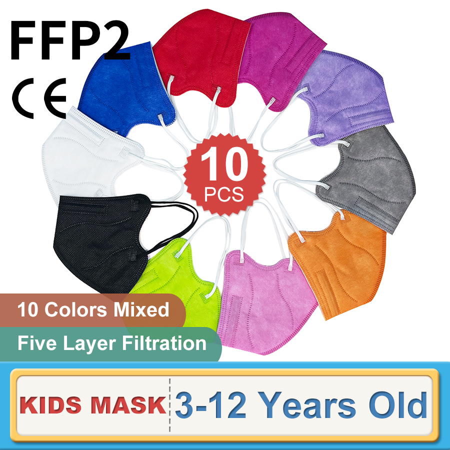 10 sztuk dzieci FFP2 maska ​​n – Kn95 Respirator Mask recenzja i cena