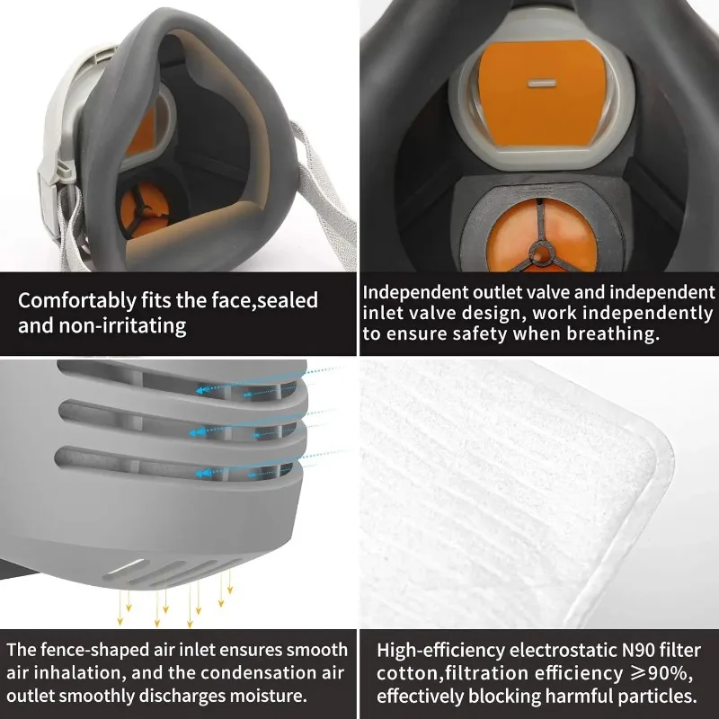 Maska przeciwpyłowa + 20 szt.  – Dust Mask Construction recenzja i cena