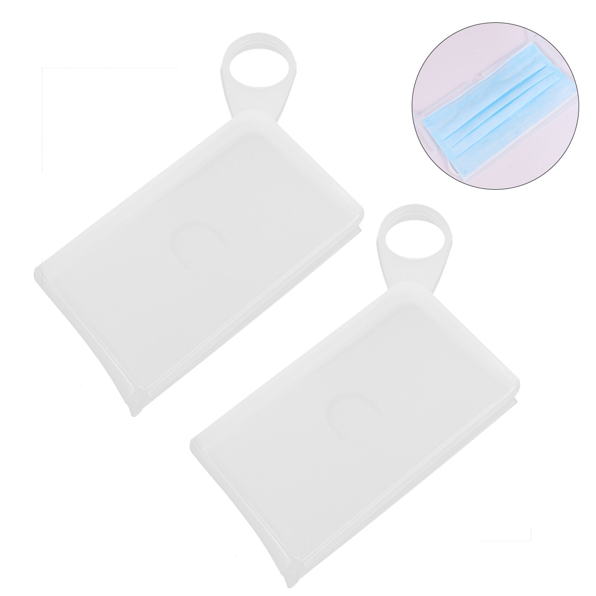 2 szt. Silikonowe etui na mask – Face Mask Storage Box recenzja i cena