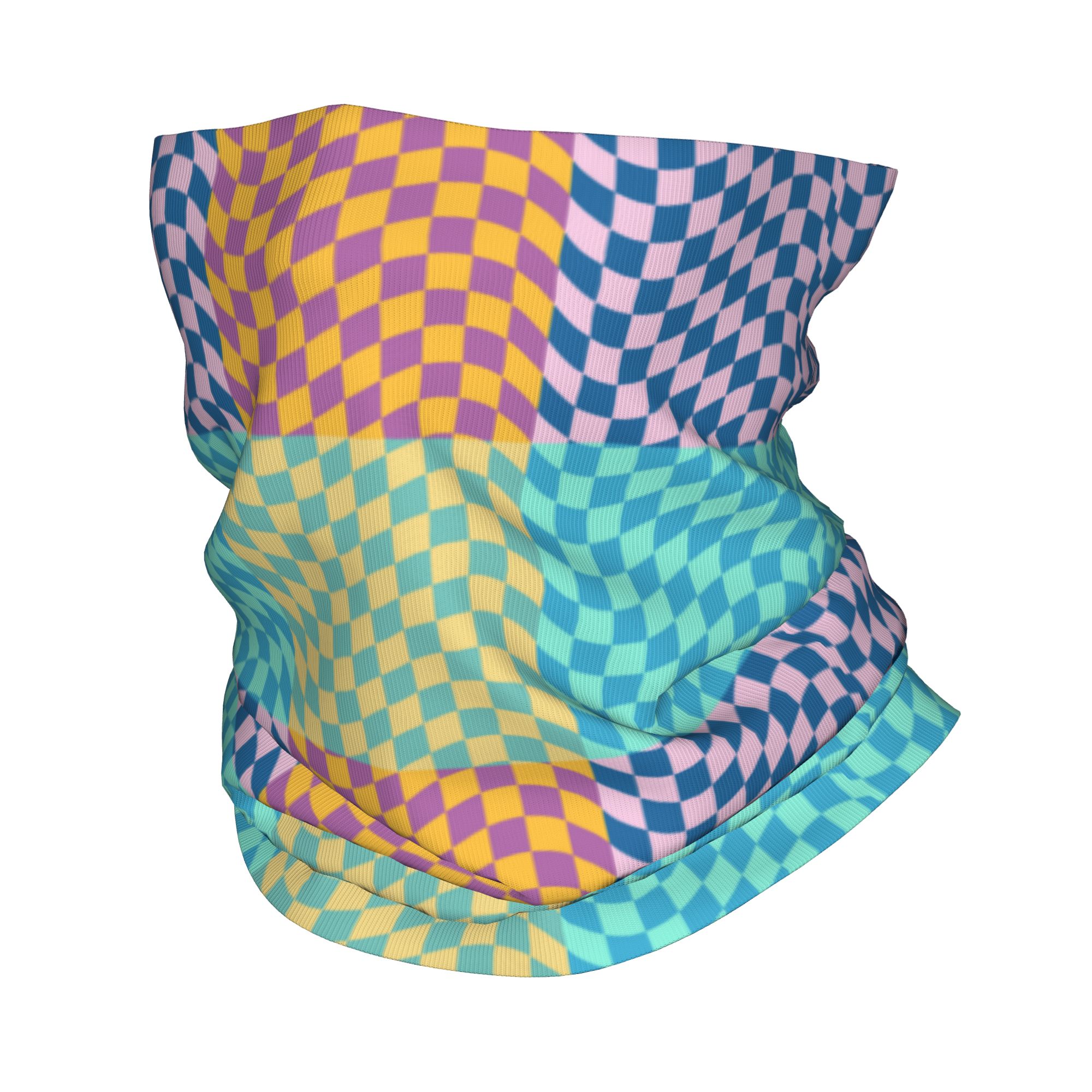 Kolorowa bandana w kratę, osło – Neck Gaiter Face Cover recenzja i cena