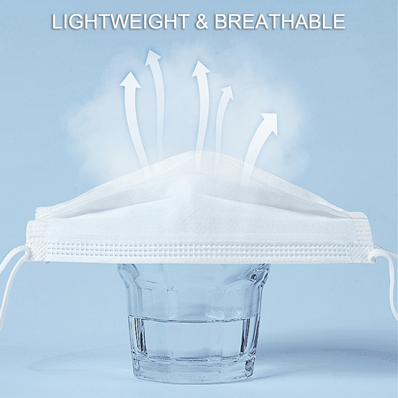 50 szt. Maseczek 3-warstwowych – Disposable Mask Blue recenzja i cena