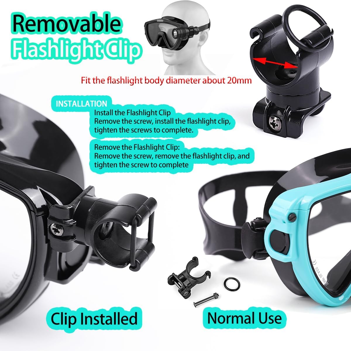 Maska do nurkowania ze wsporni – Silicone Mask Bracket recenzja i cena