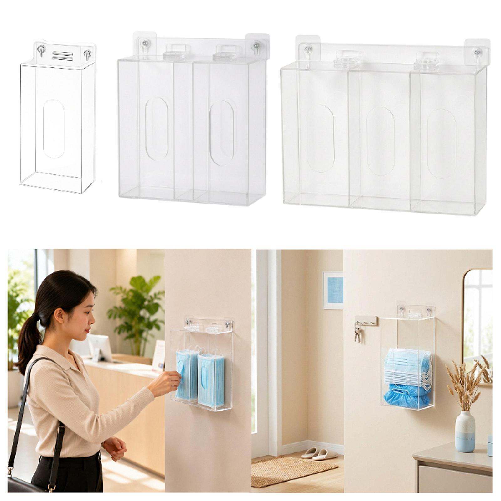 Akrylowy uchwyt na rękawiczki, – Face Mask Storage Box recenzja i cena