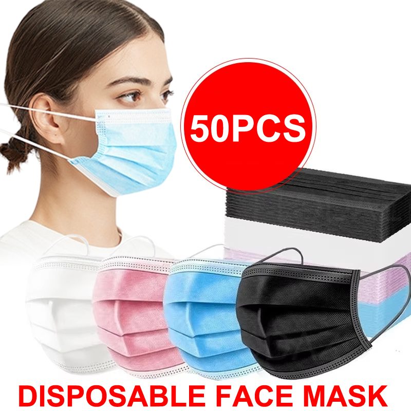 [H]50 szt. Maseczki 3-warstwow – Disposable Mask Blue recenzja i cena