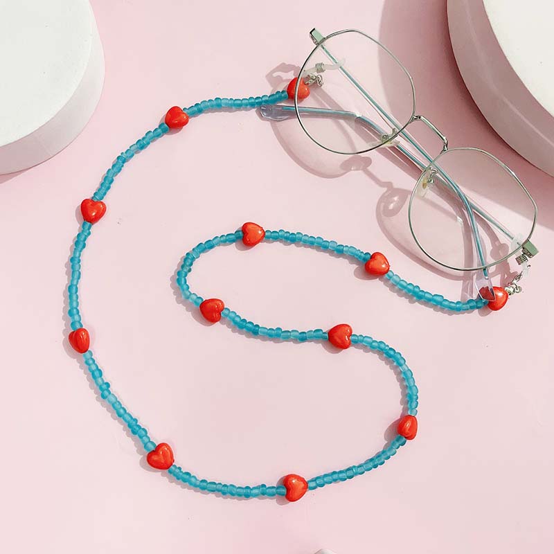 Modne brzoskwiniowe serce Anty – Mask Chain Holder recenzja i cena